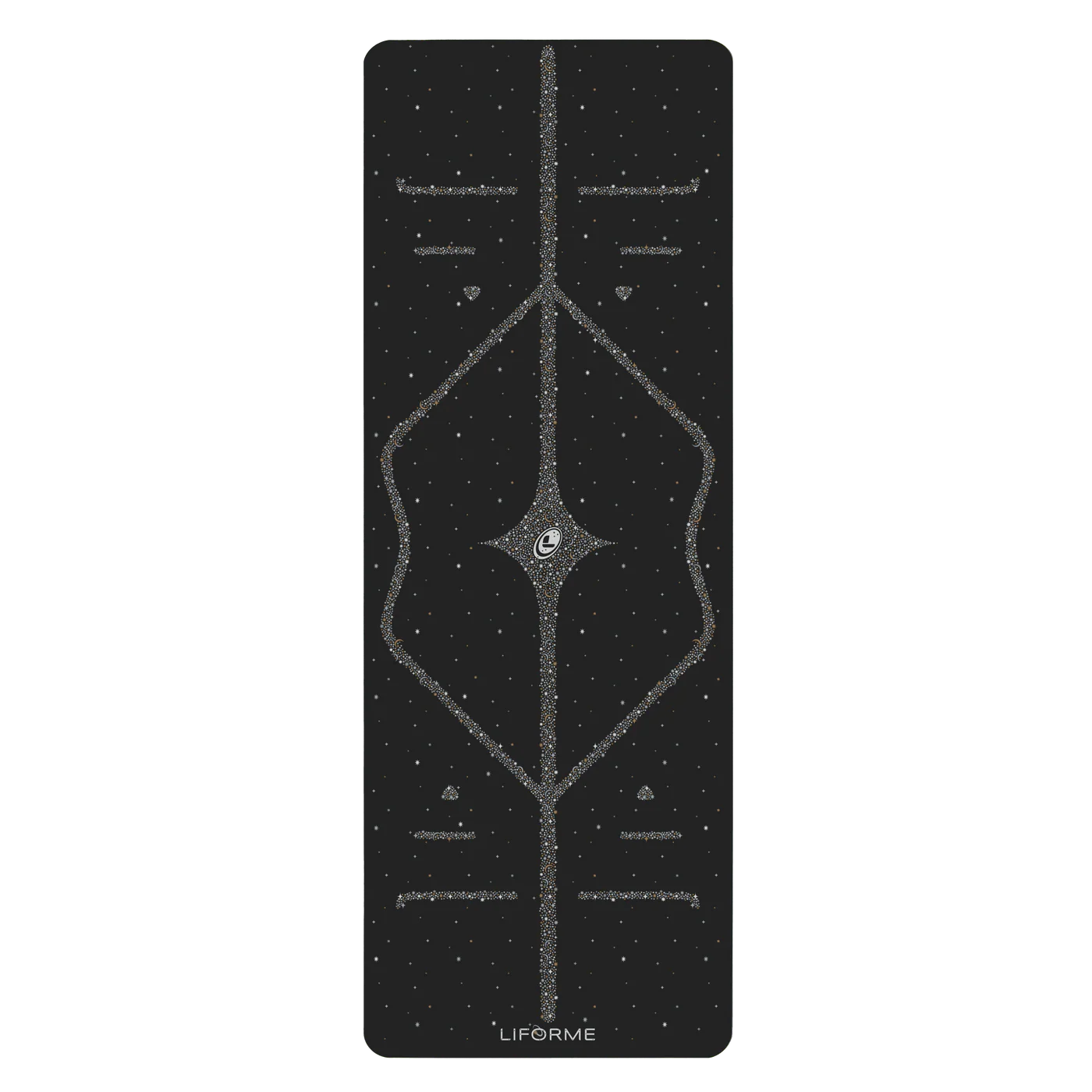 Liforme Magic Galaxy Yoga Mat - Gold & Silver (black)