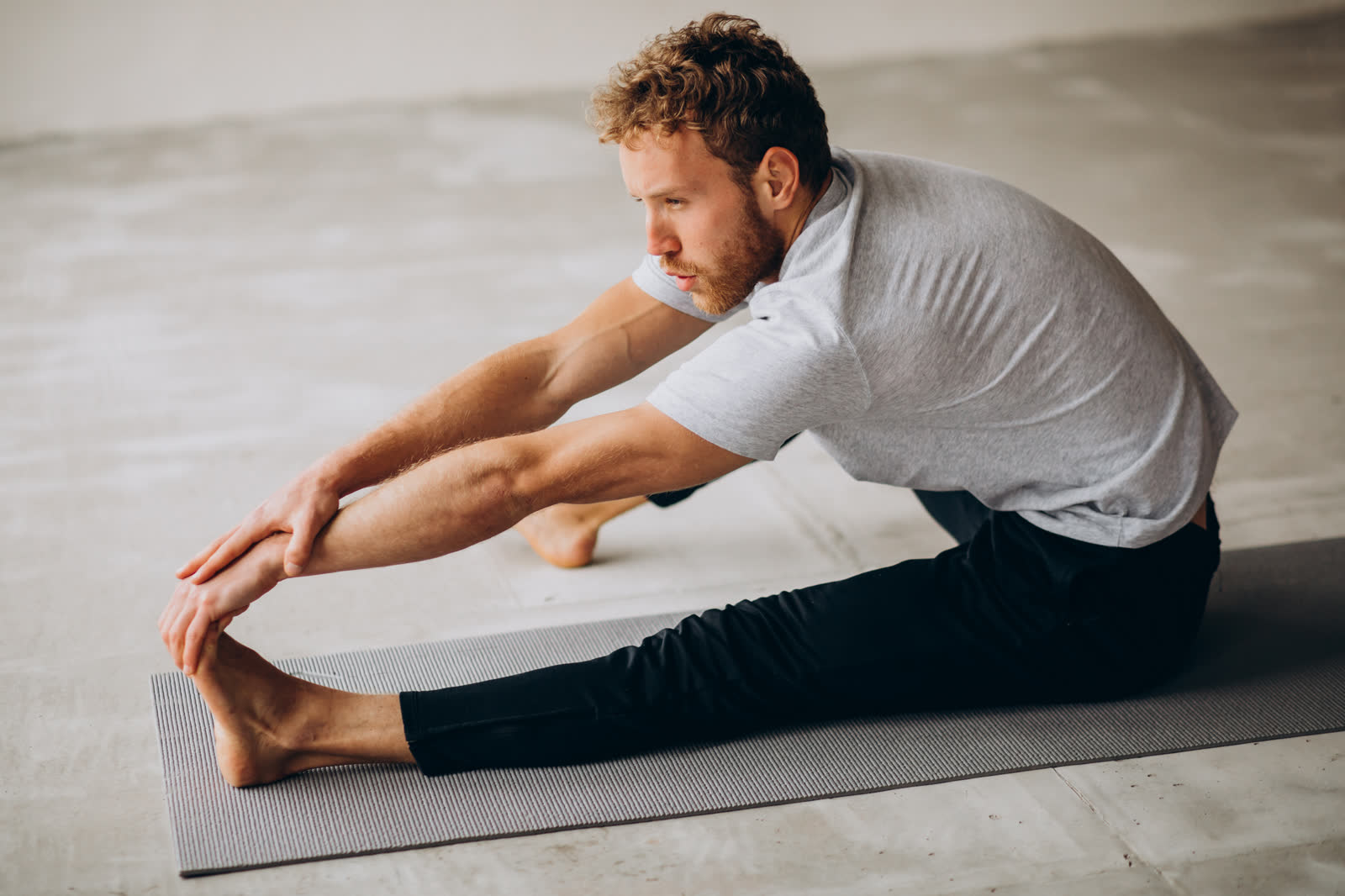 Close-up of the textured surface of the Manduka PRO mat
